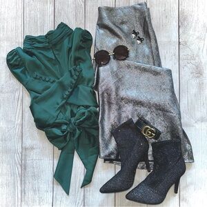Glitter Ankle Boots